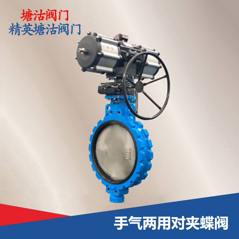 手氣兩用對夾蝶閥